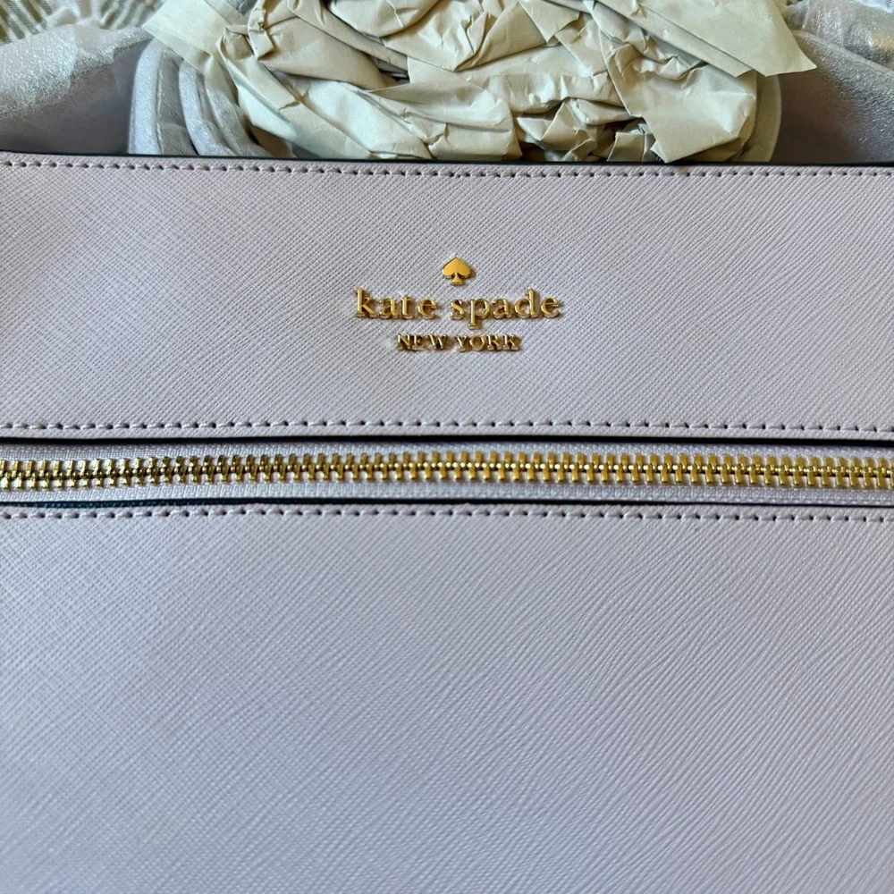 Kate Spade Light Pink Saffiano Leather Crossbody Bag - Picture 4 of 7